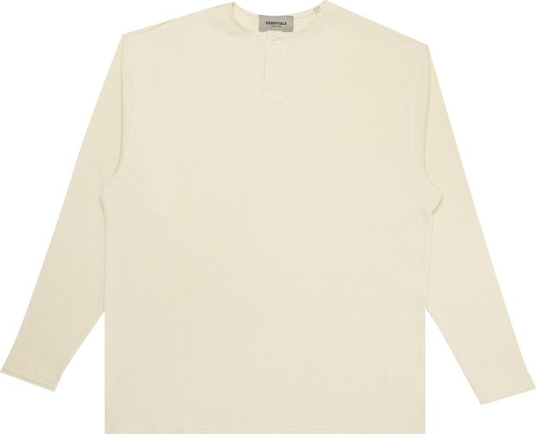 

Лонгслив Fear of God Essentials Thermal Henley Long-Sleeve 'Buttercream', кремовый, Бежевый, Лонгслив Fear of God Essentials Thermal Henley Long-Sleeve 'Buttercream', кремовый