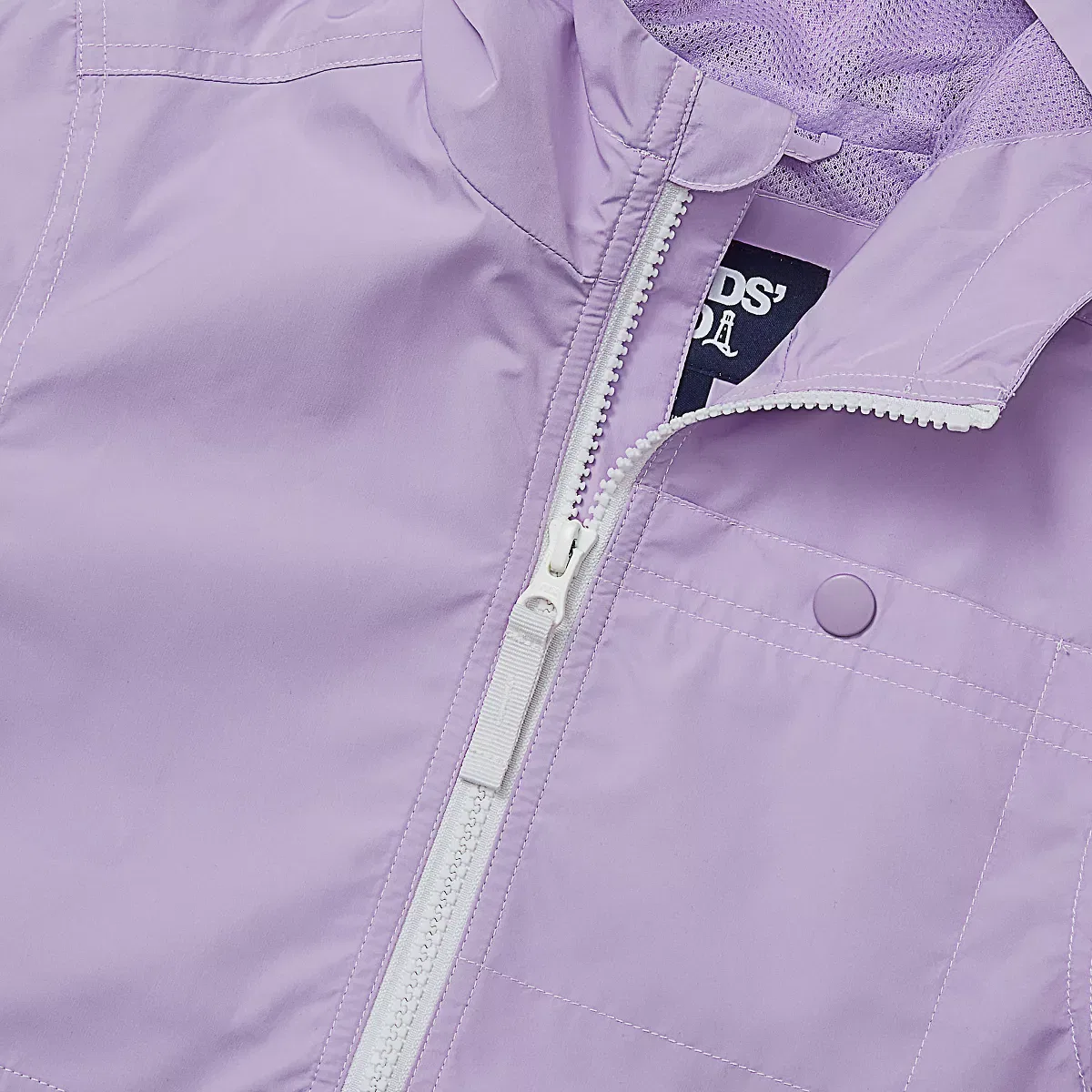 Детское пальто для девочек ветрозащитное Ocean Breeze Jacket Lands' End, Lavender — фото 3