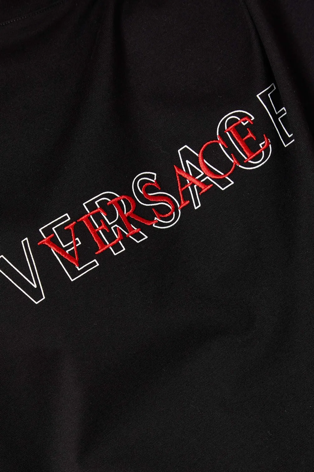 Футболка с коротким рукавом с вышитым логотипом Logo Embroidered Versace — фото 4