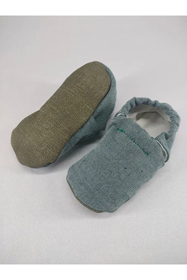 Детские пинетки для новорожденных вязаные Loove Bebe, Green