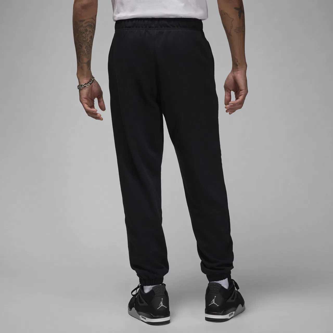 Брюки мужские Dri-FIT Sport Crossover Fleece Jordan, черный/белый — фото 2