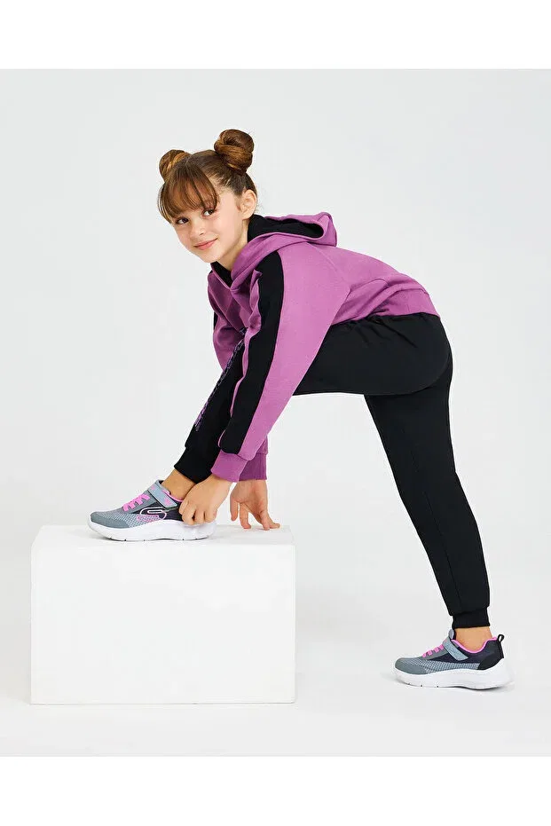 Детское худи с графическим принтом для девочек Skechers, Purple — фото 4