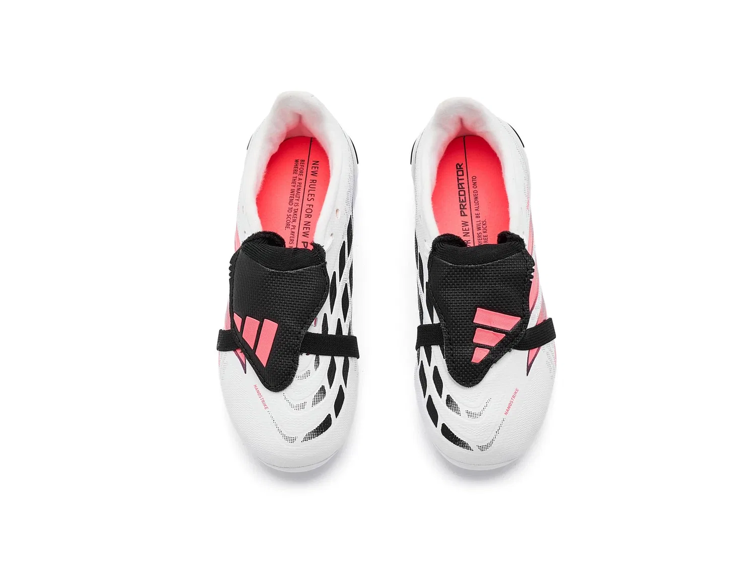 Бутсы Predator League Fold-Over Tongue Artificial Ground Football Boots (для маленьких и больших детей) Adidas Kids, White/Solar Turbo/Black — фото 3