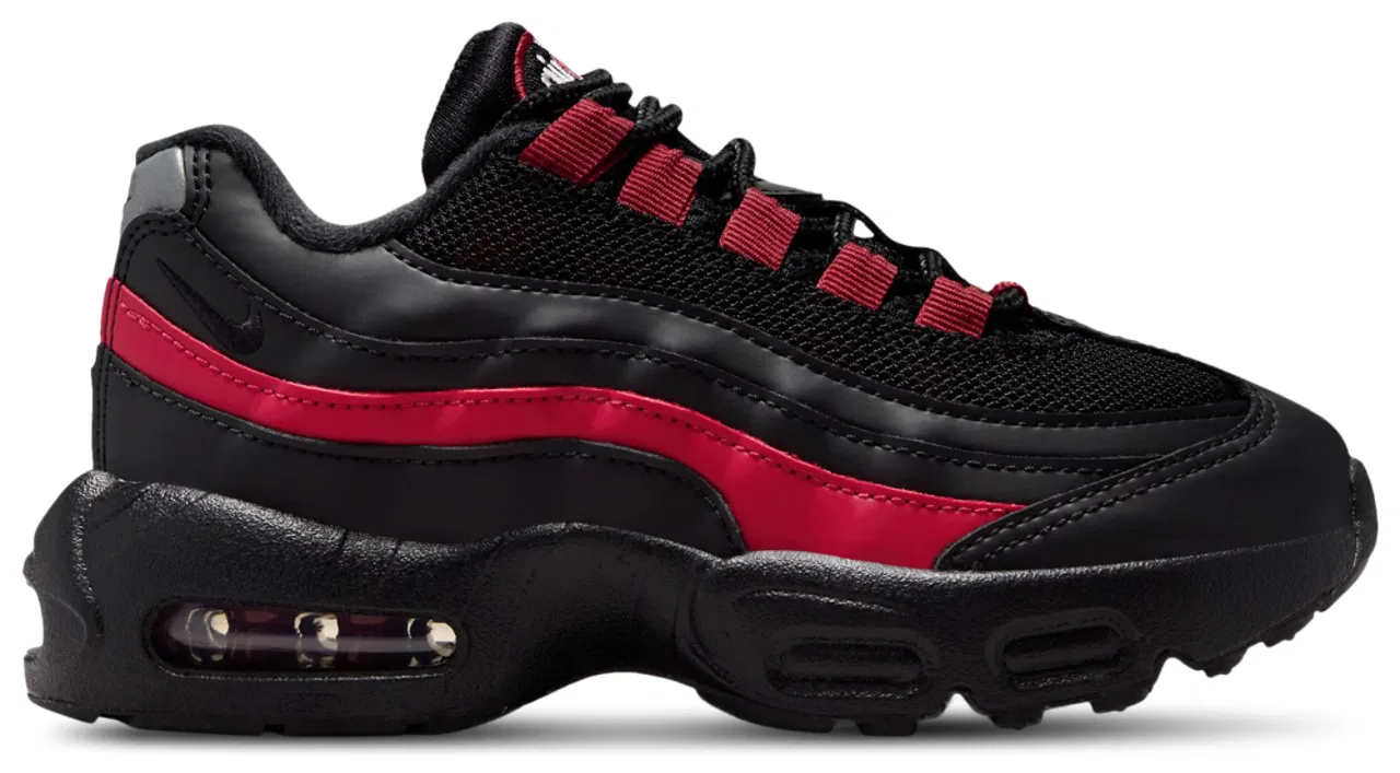 Кроссовки для мальчиков Air Max 95 Recraft Nike, цвет Black/Team Crimson/Wolf Grey