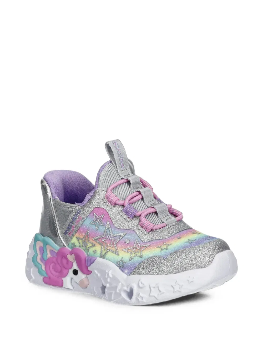 Кроссовки для девочки Unicorn Charmer-lil Starlite Skechers, серый/фиолетовый