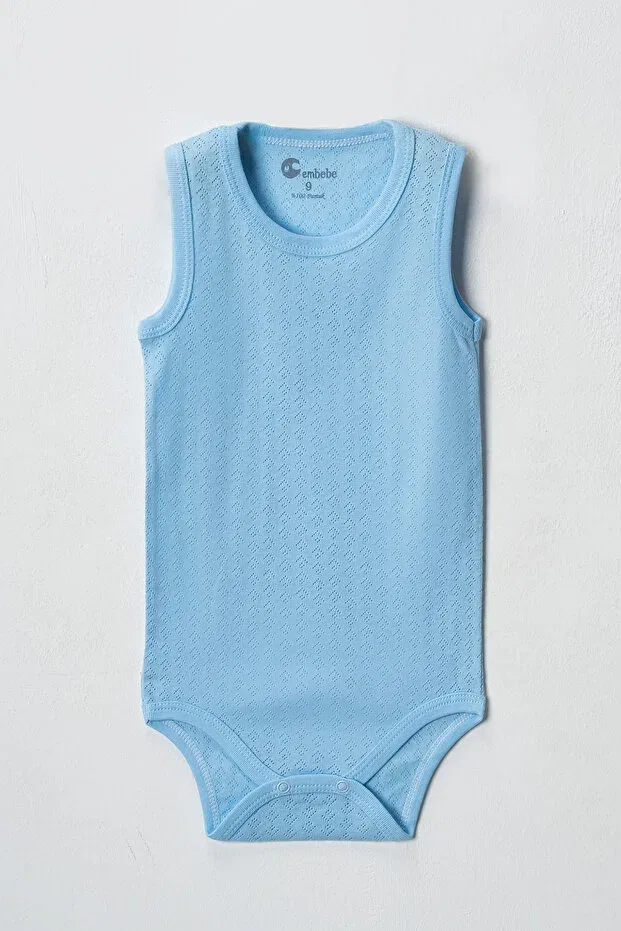 Детский комплект маек на бретелях для новорожденных Cembebe, Blue — фото 2