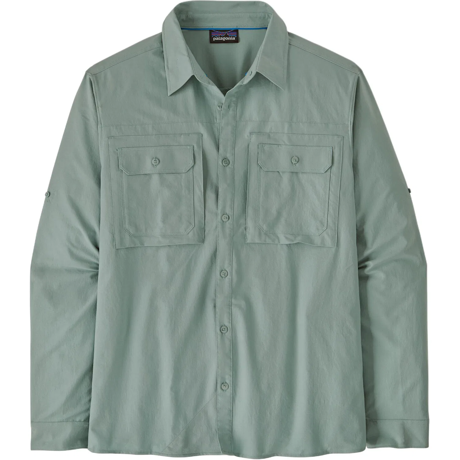 Мужская рубашка с длинным рукавом с двумя карманами Patagonia, Blue/Thermal Blue