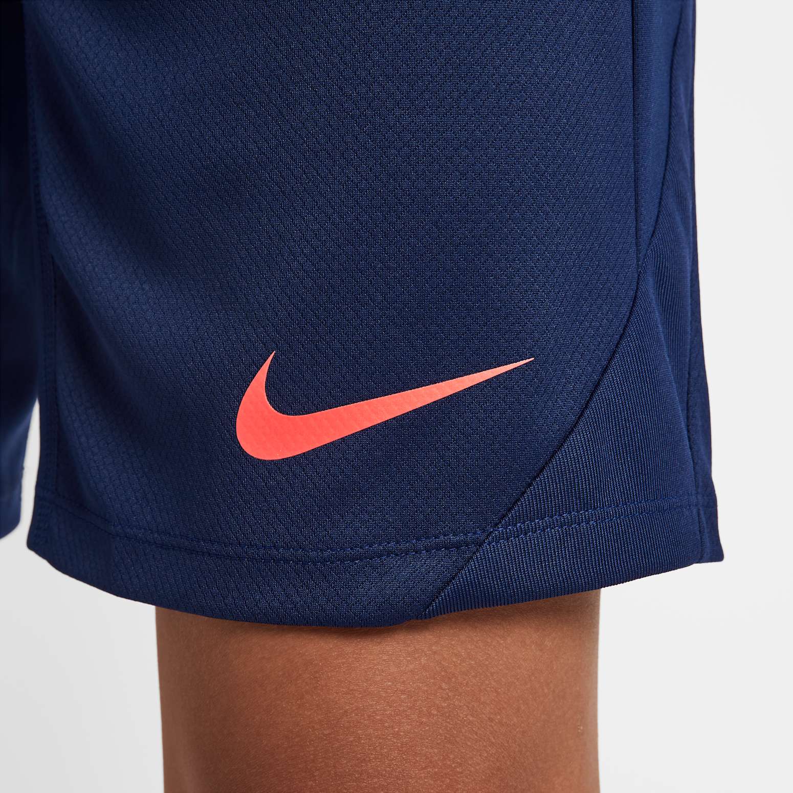 Футбольные шорты Nike Strike Dri-Fit 'Blue Void Laser Orange' — фото 4
