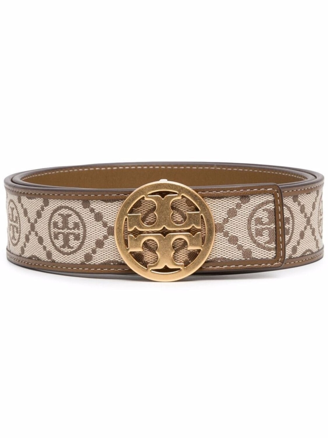 

Tory Burch ремень с монограммой, коричневый