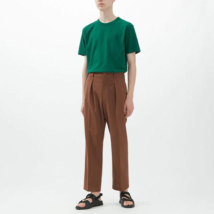 U Коллекция Повседневные Брюки Мужские Темно-Коричневые Uniqlo, коричневый — фото 2