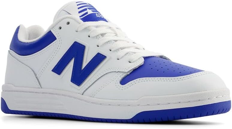 Кроссовки New Balance Unisex-Adult 480 V1, White/Cobalt Blue/White — фото 4