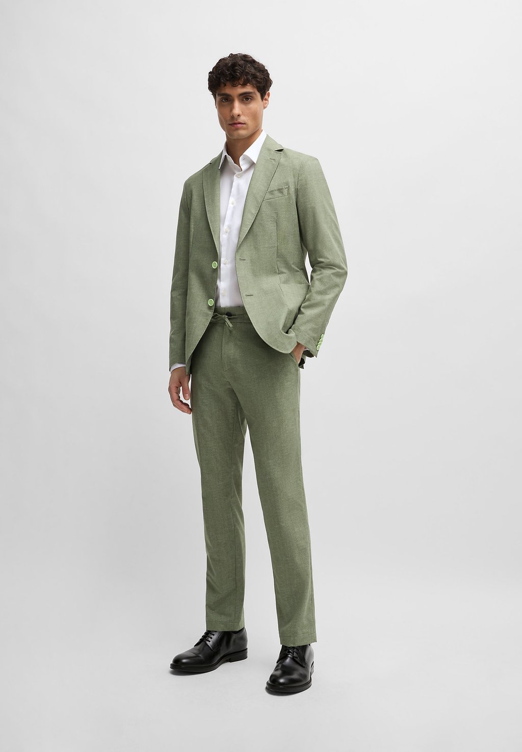 

Ботинки на шнуровке DRESSLETIC DERB BO - Smart lace-ups BOSS, черный