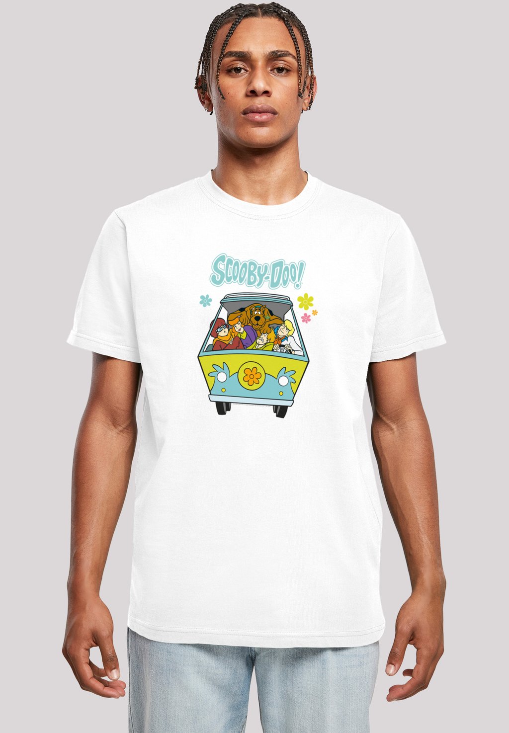

Футболка с принтом SCOOBY DOO MYSTERY MACHINE GROUP F4NT4STIC, белый