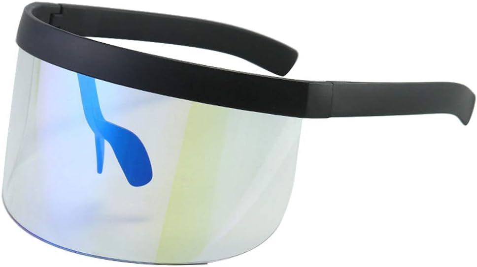 

Солнцезащитные очки COTIA в футуристическом стиле, увеличенного размера, с плоским верхом, зеркальными монолинзами, оправой песочного цвета, диаметром 166 мм, Black Frame &Light Green