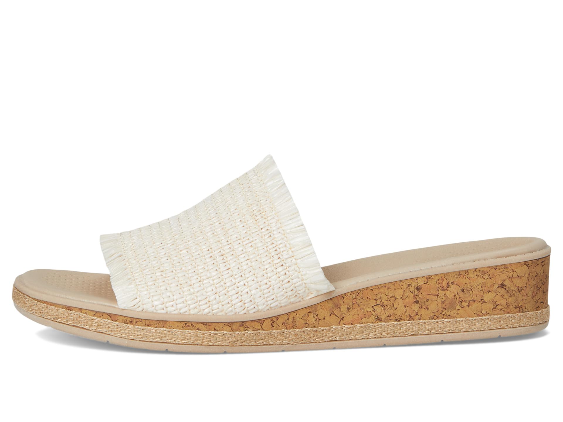 Сандалии LifeStride Breezy Slides, цвет Natural Stretch Raffia Fabric — фото 4