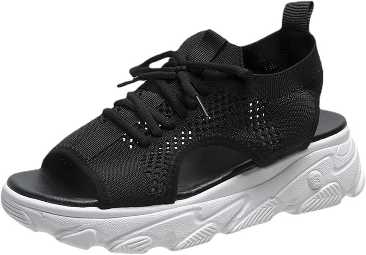 

Женские сандалии ZWRXW для ходьбы, с толстой воздушной подушкой, спортивные сандалии с задником на ремешке, эластичной лентой, на платформе, для улицы и пляжа, для пеших прогулок, с комфортной поддержкой свода стопы при фасциите, черный