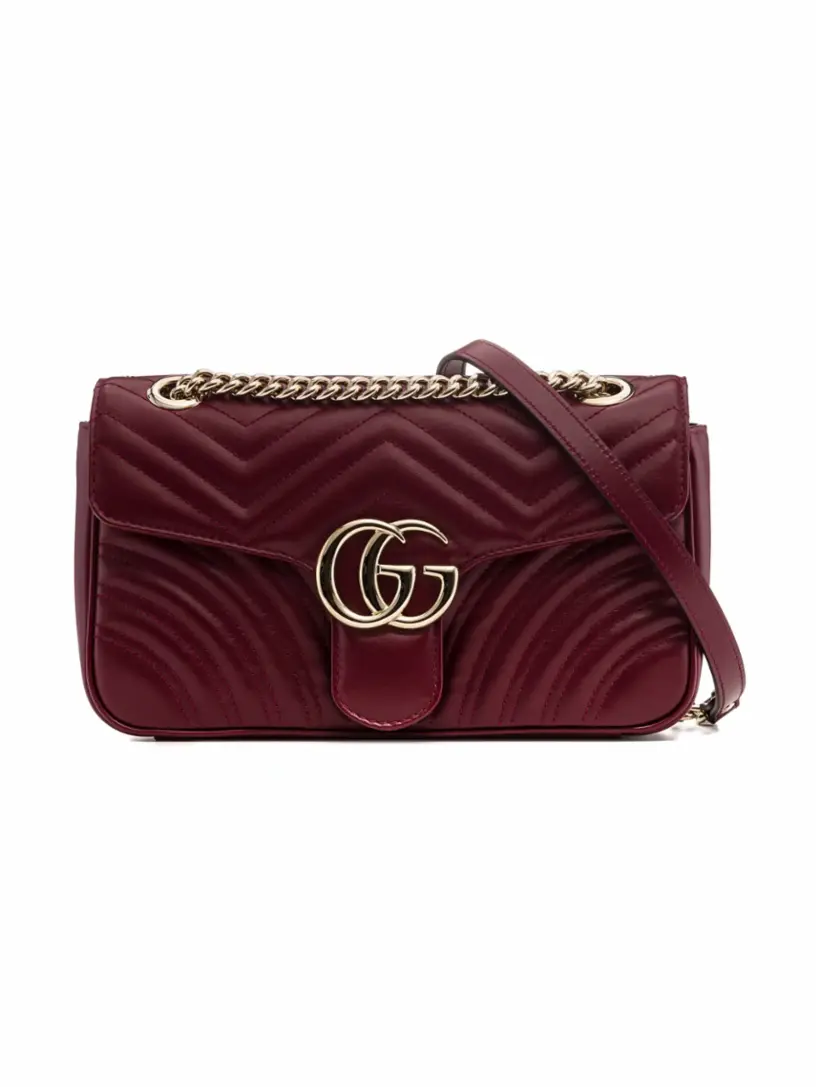 

Сумка на плечо GG Marmont Gucci, бордовый