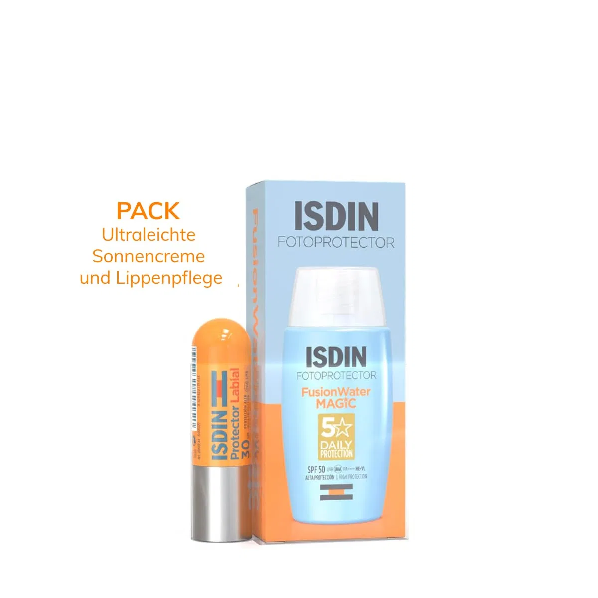 Набор для защиты лица и губ от солнца «Fusion Water Magic» от ISDIN Isdin — фото 2