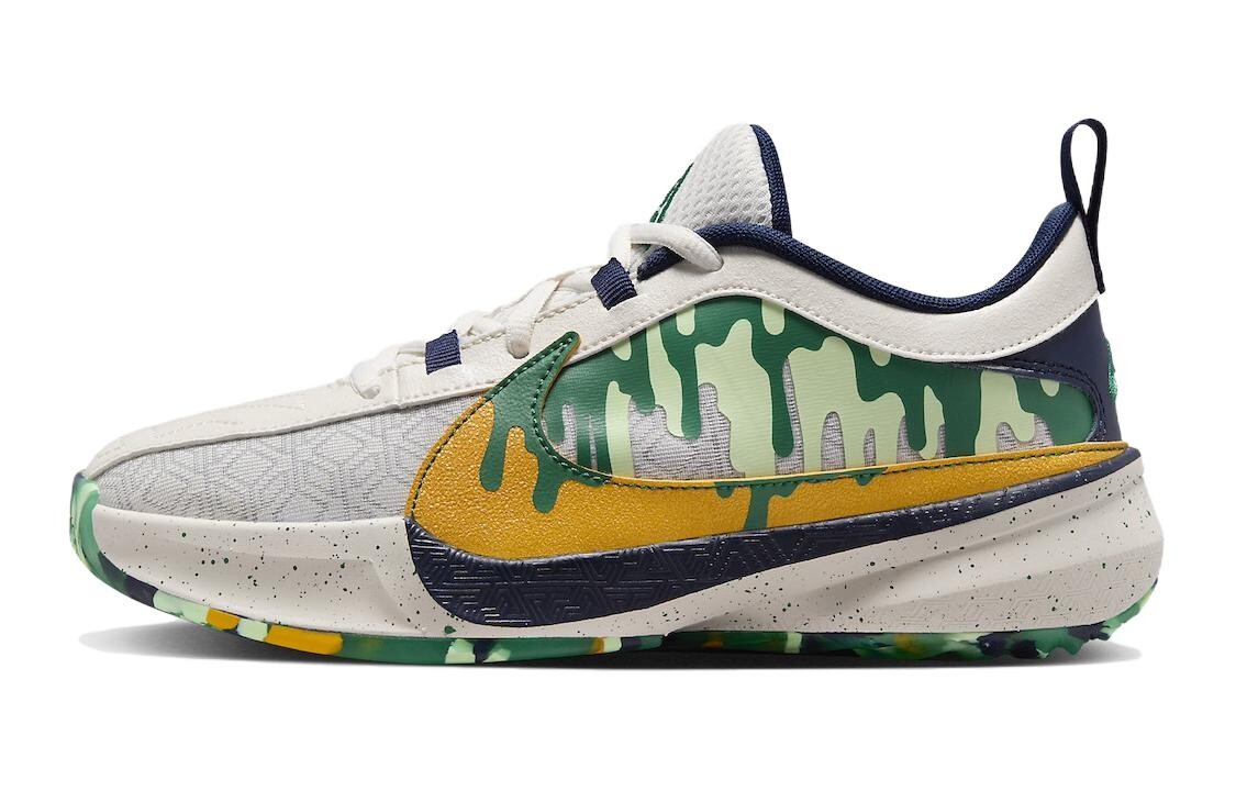 

Детские баскетбольные кроссовки Nike GS, White/Green/Yellow