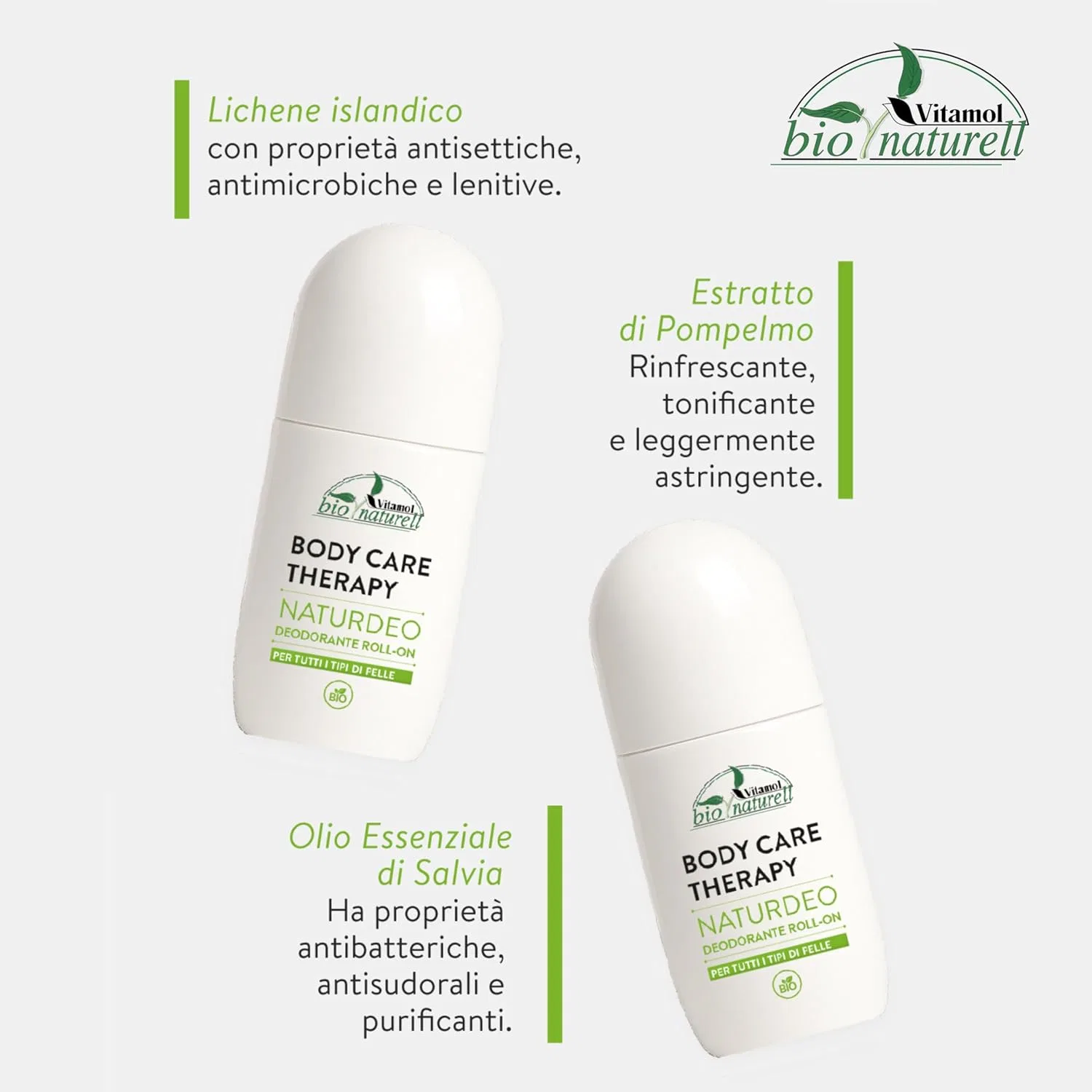 Роликовый дезодорант Vitamol NaturDeo без алюминия и парабенов, 50 мл Vitamol — фото 4
