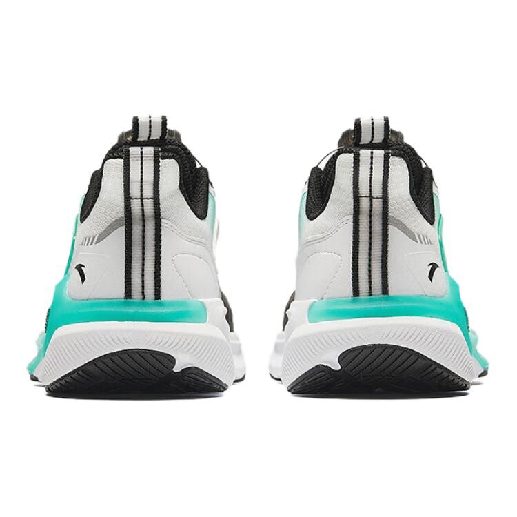 Детские кроссовки GS Low-top черные/флуоресцентные Aqua Green/anta White Anta Kids, зеленый — фото 4