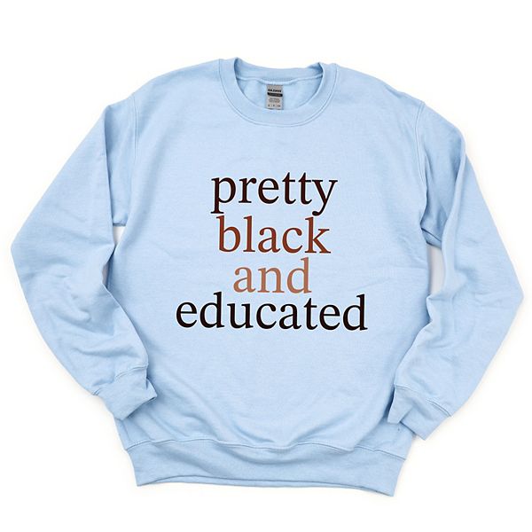 

Свитшот женский Pretty black and educated Simply Sage Market, Light Blue, Черный, Свитшот женский Pretty black and educated Simply Sage Market, Light Blue
