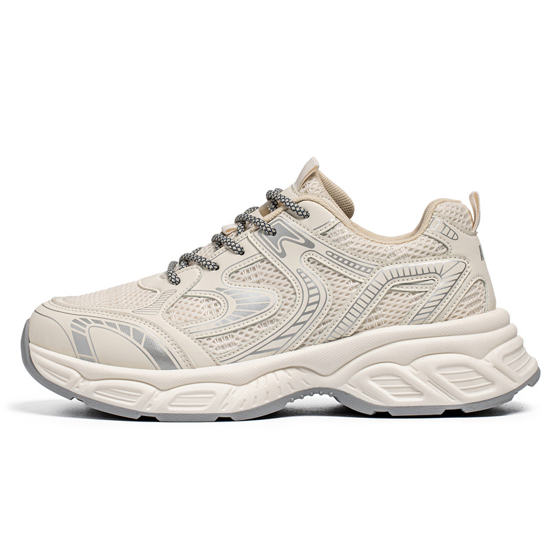 

TELENT Мужские бежевые повседневные низкие кросовки с амортизацией и вентиляцией, цвет Beige