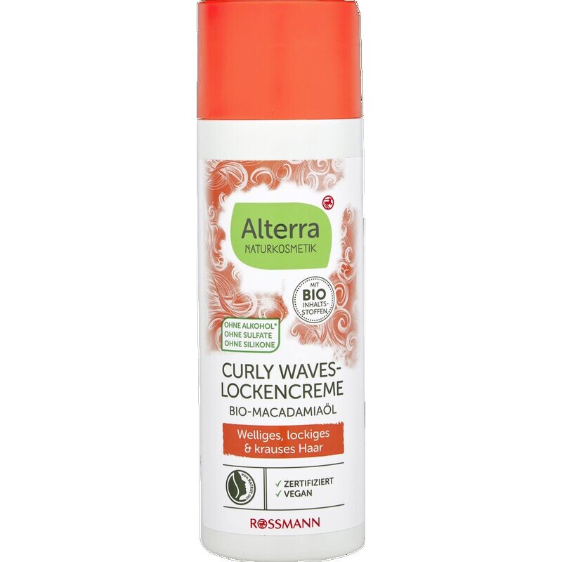 

Крем для завивки Curly Waves с органическим маслом макадамии Alterra NATURKOSMETIK, 200 ml