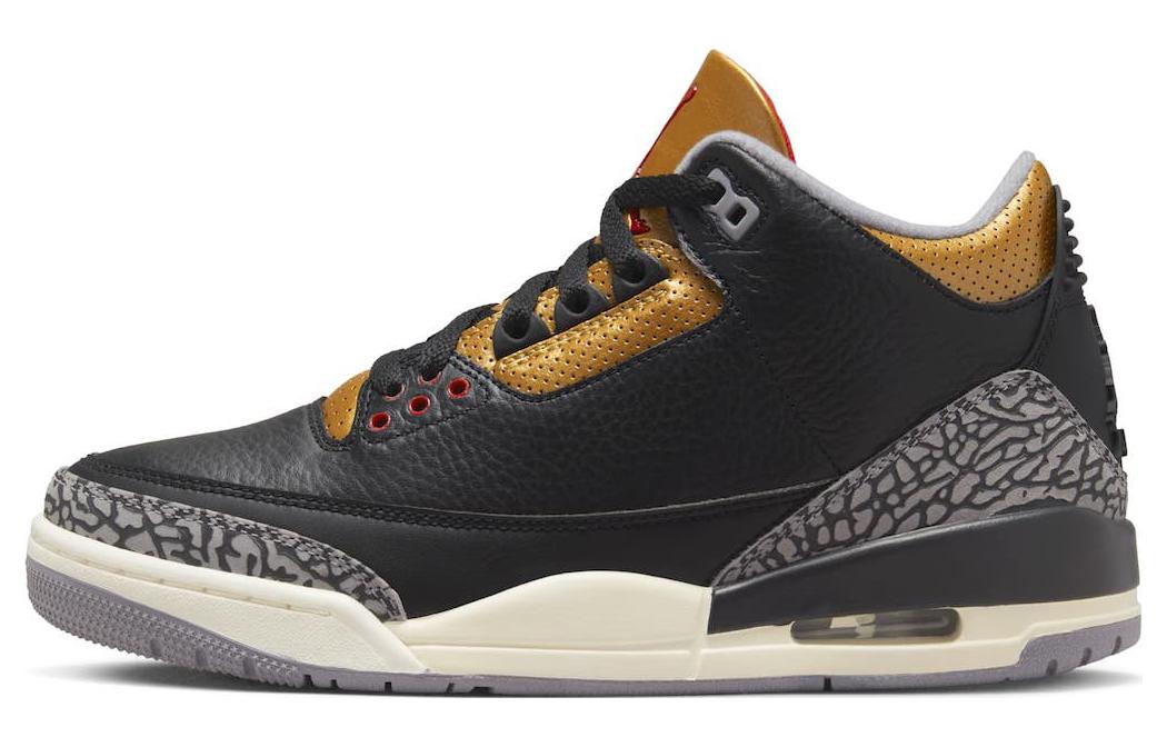 

Jordan Air 3 Retro 'Black Gold' женские