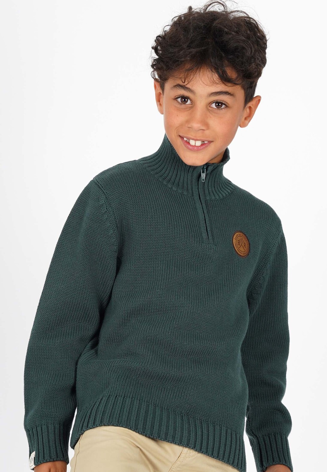 Пуловер Band of Rascals Norweger Basic, цвет racing green — фото 2