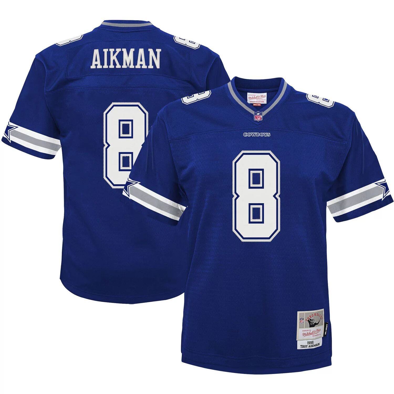 

Джерси Toddler Mitchell & Ness Troy Aikman Navy Dallas Cowboys 1996 года в отставке Legacy Unbranded