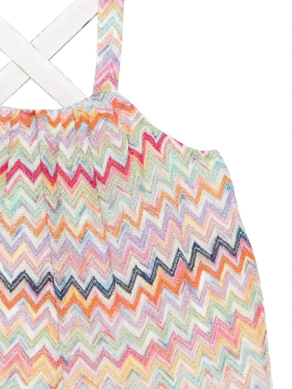 Топ с узором зигзаг Missoni Kids, розовый — фото 3