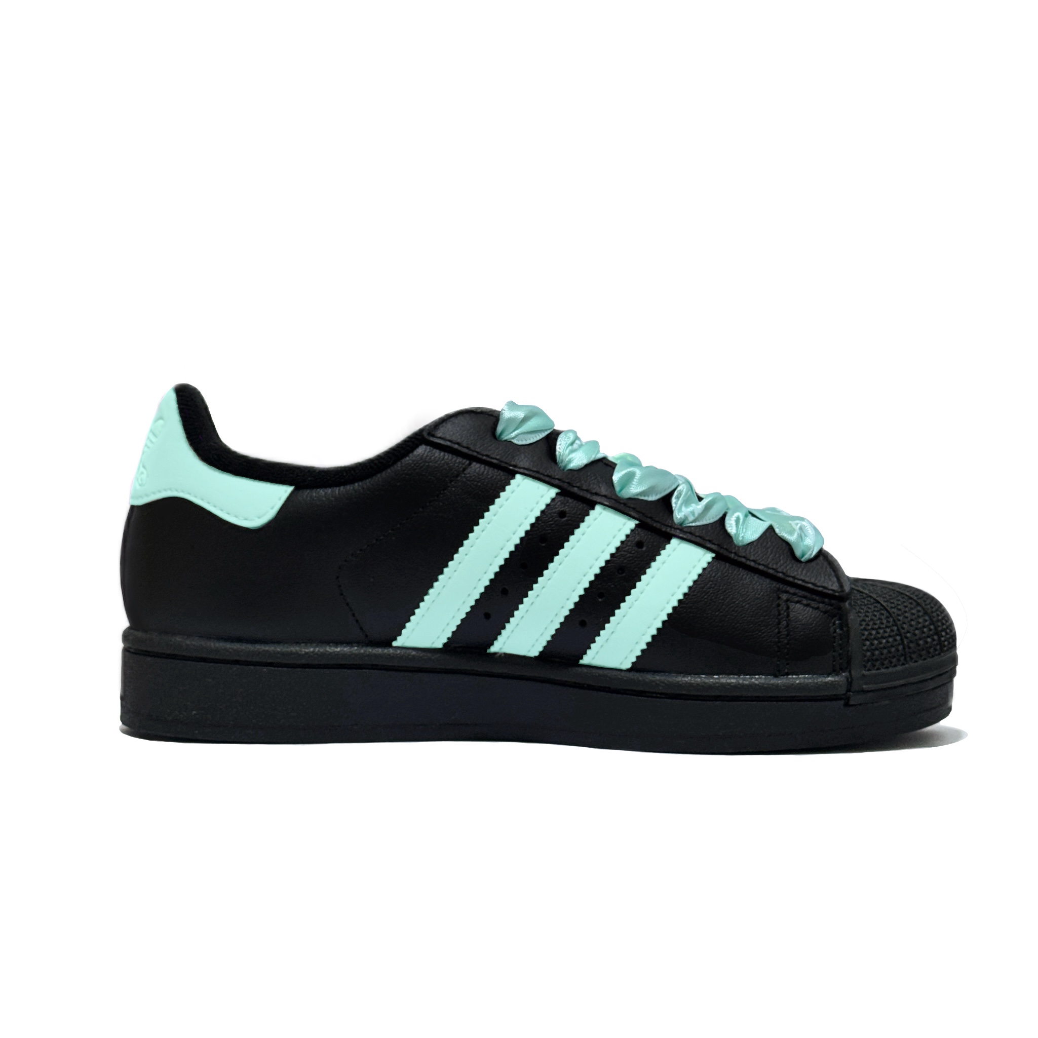 Детские кроссовки для скейтбординга Superstar 2 для начальной школы Adidas Originals, Cyan — фото 2