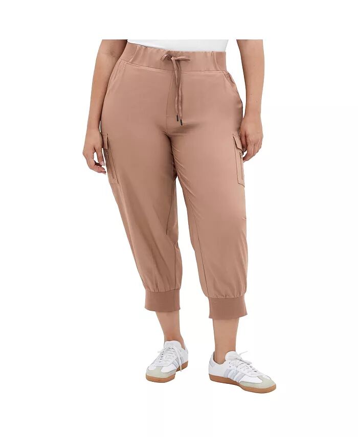 

Брюки Lea размера Plus CITY CHIC, коричневый