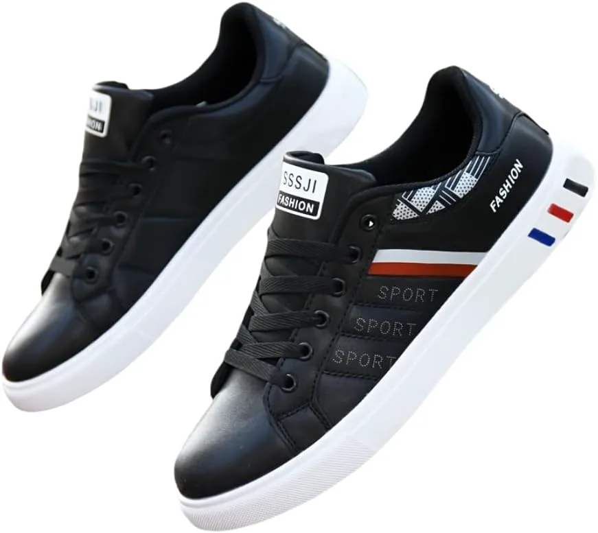 

Модные мужские кроссовки для скейтборда в стиле стрит, удобные, с нескользящей подошвой и шнуровкой, прочные кроссовки для мужских активностей на улице Hhhchpm, черный