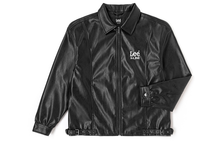 

Lee Кожаная куртка унисекс черная, Black