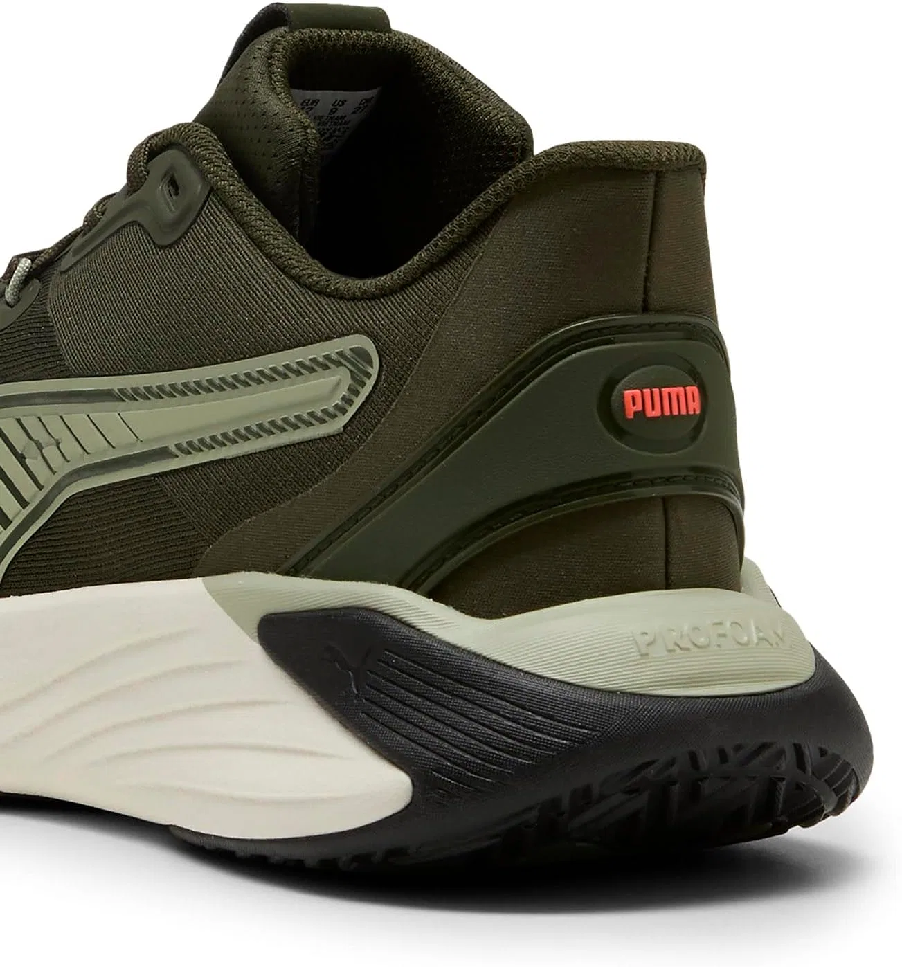 Кроссовки PUMA Adult PWR Hybrid Training Shoes, Dark Olive Lux Army Glowing Red Warm White — фото 4