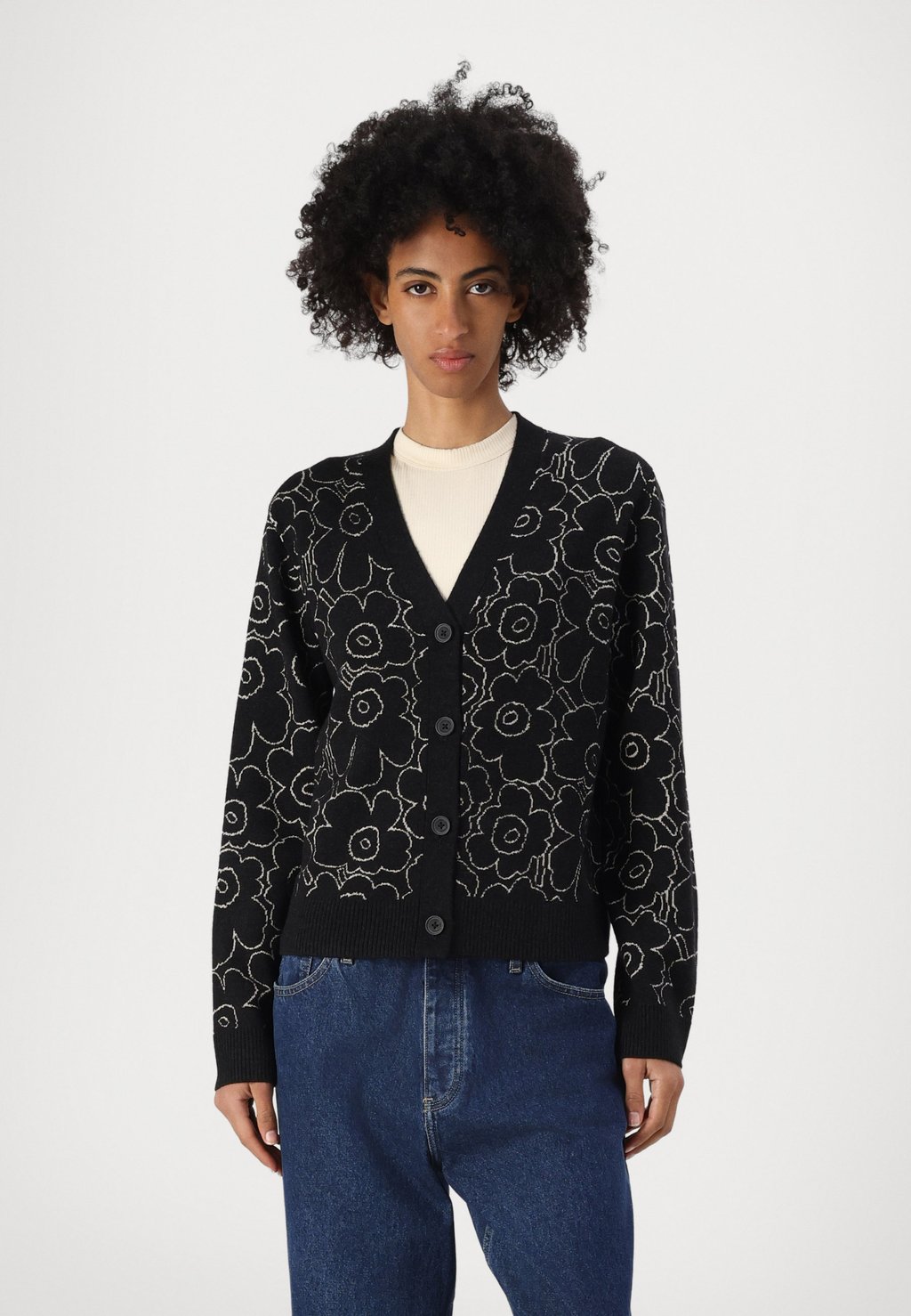 

Кардиган EILINEN PIIRTO UNIKKO CARDIGAN Marimekko, черный
