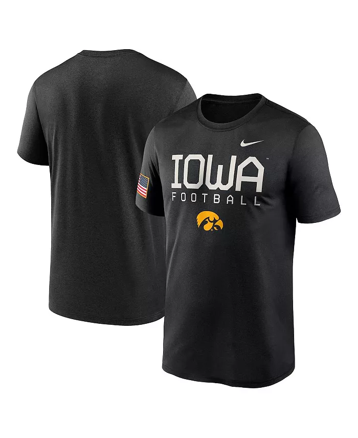 

Мужская футболка Iowa Hawkeyes 2024 Military Appreciation Legend Performance черного цвета Nike