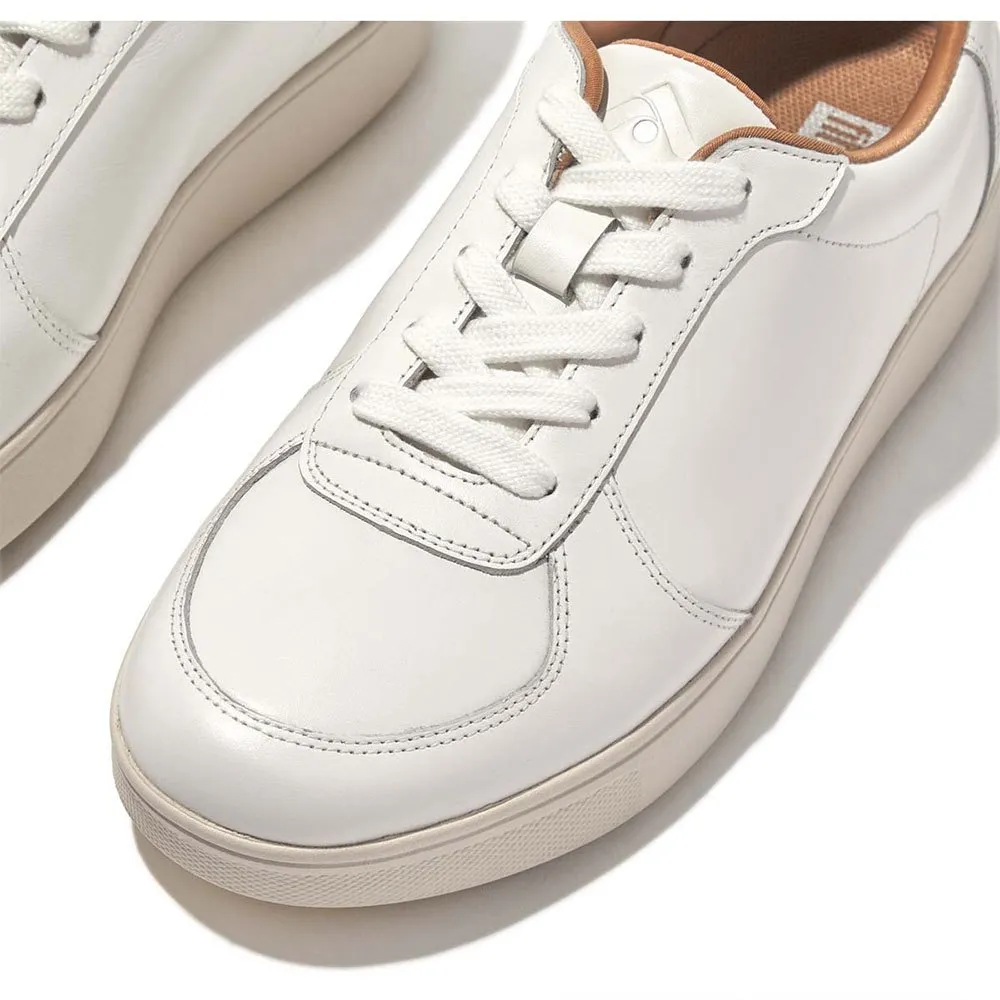 Кроссовки Fitflop Rally Leather Panel, белый — фото 4