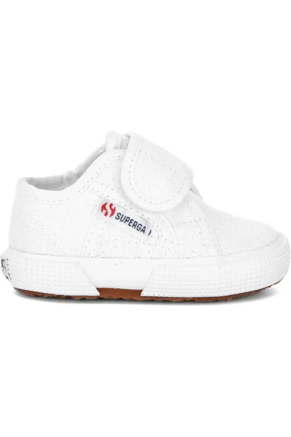 Детские кеды на застежке-липучке 2750 Bstrap Superga, белый