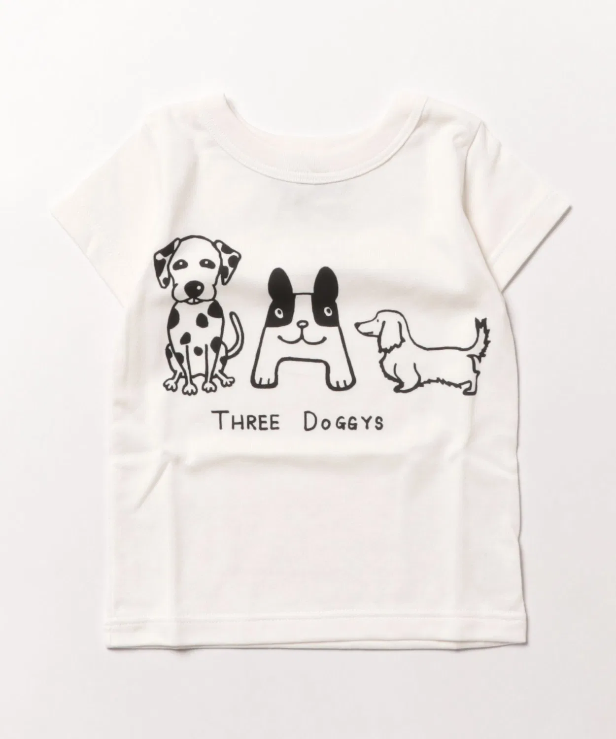 Детская футболка с принтом Three Dogs P.FIELD, Off White