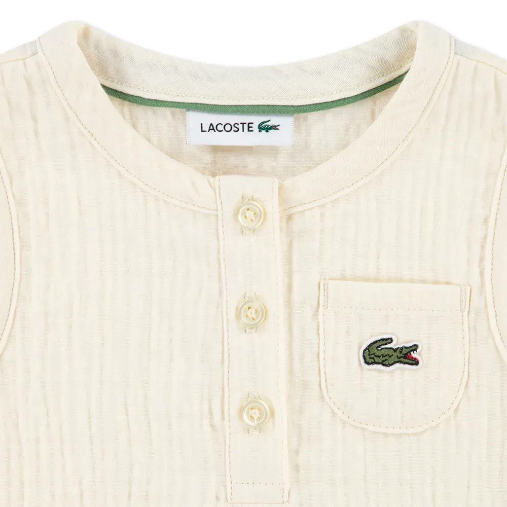 Брюки Lacoste Kids, бежевый — фото 4