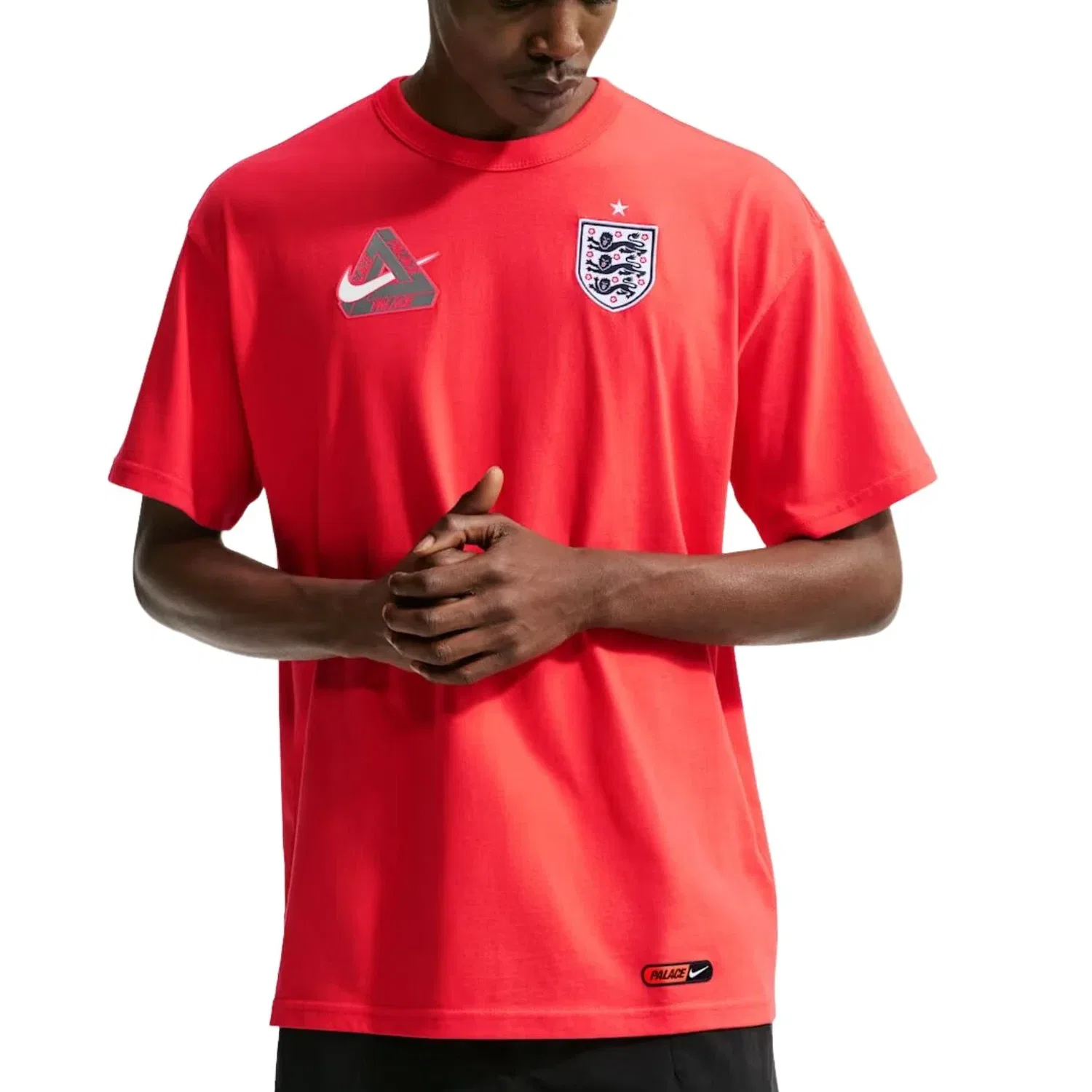Мужская футболка с принтом Nike x England x Palace Cryoshot Light Crimson, оранжевый — фото 2