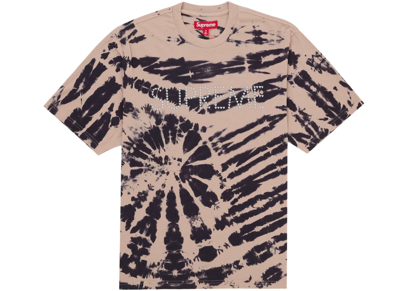 Мужской топ с принтом Supreme Hearts Studded S/S Top Multicolor