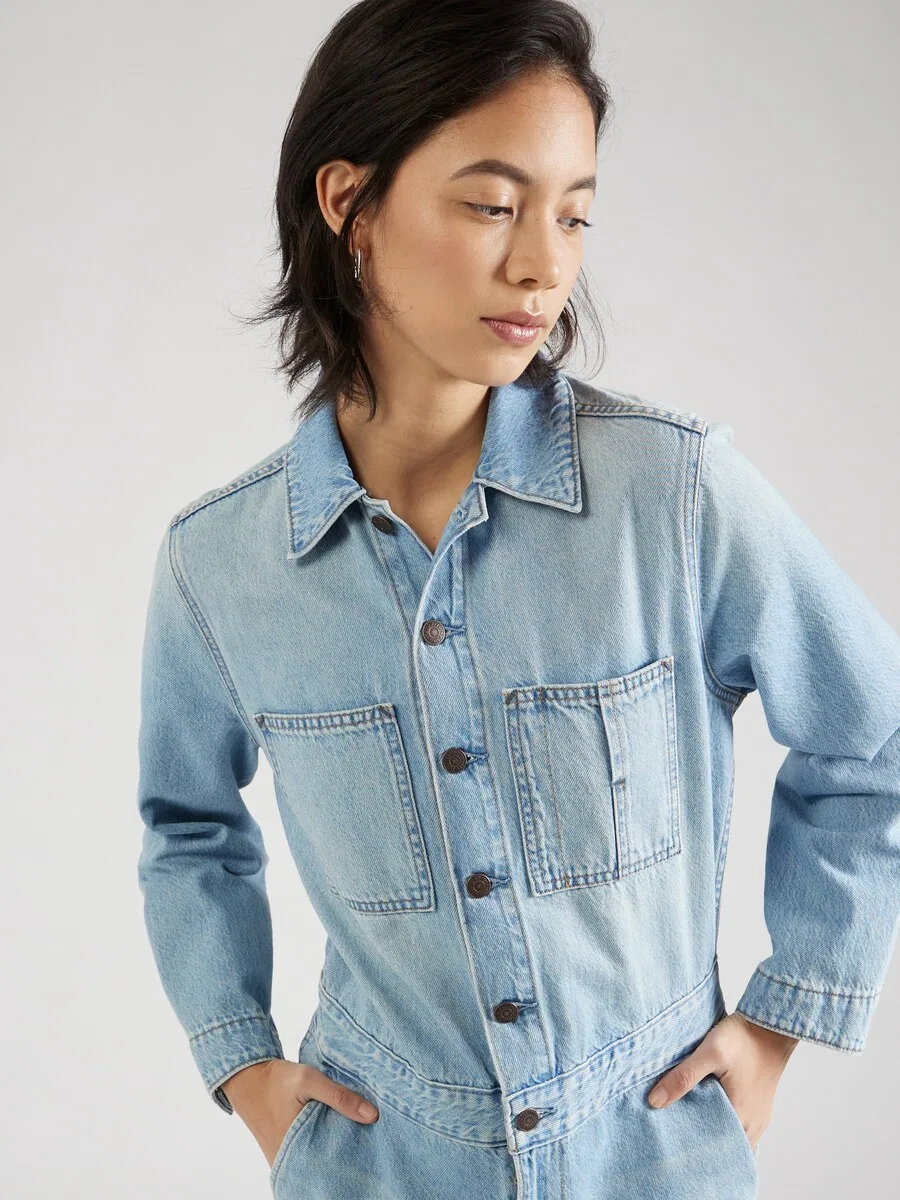 Комбинезон LEVI'S «Культовый легкий комбинезон» из синей джинсовой ткани — фото 2