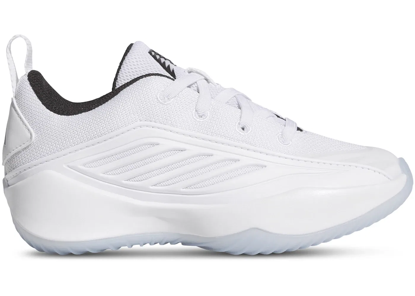 Детские кроссовки для мальчиков с длинным шнурком Adidas Believe That 1, Cloud White/Core Black/Cloud White