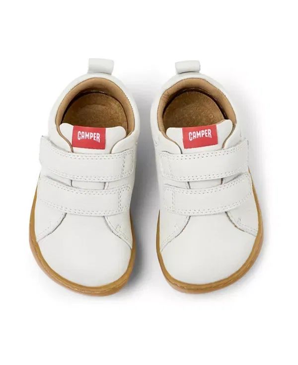 Детские кроссовки для девочек кожаные Peu Cami Leather Sneakers Camper, White Natural — фото 3