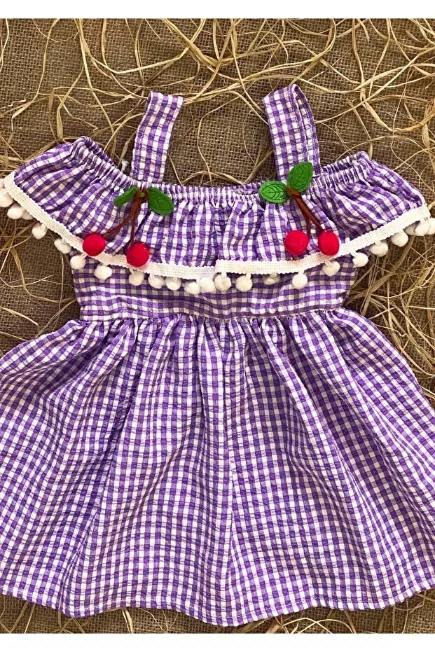 Детское платье для девочек с принтом Fk Hera Store, Lilac — фото 2