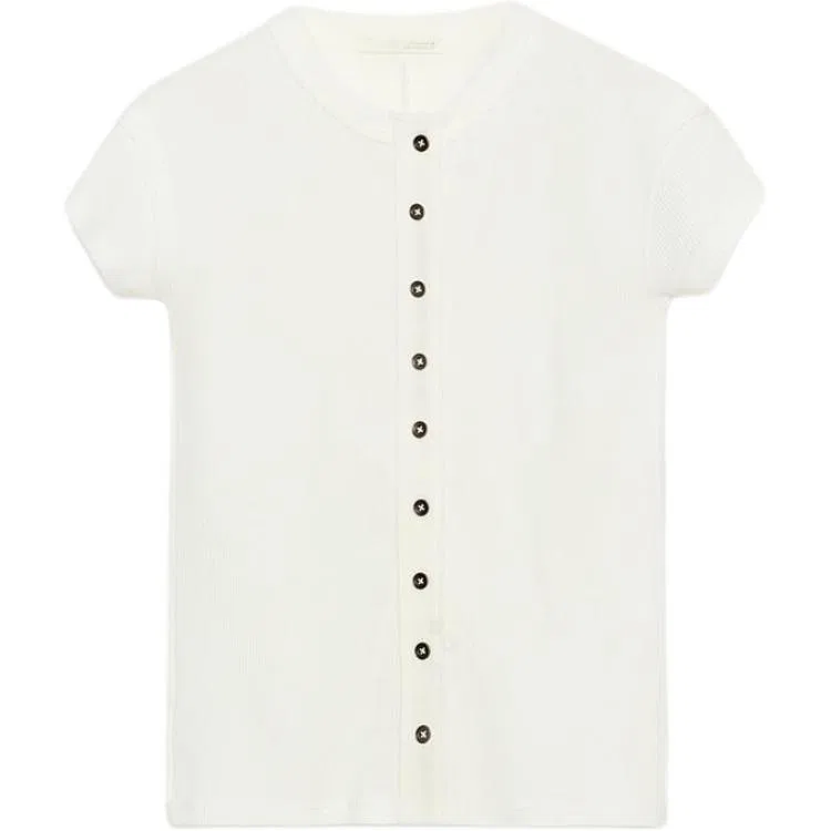 Женский свитер с круглым вырезом Raw White ZARA
